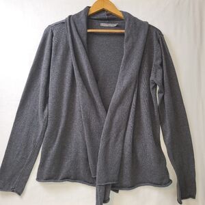 Prana‎ Open Front Shawl Collar Cardigan Women's Size XL 100% Organic Cotton